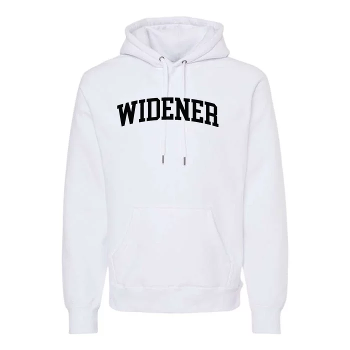 Widener Athletic Arch College University ! Alumni Premium Hoodie