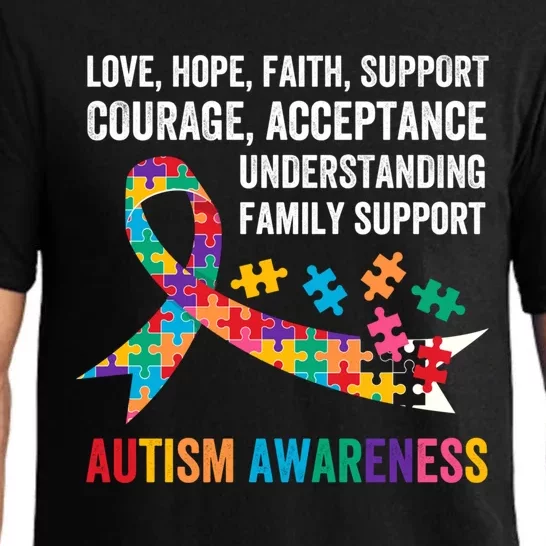 World Autism Awareness Day Month Acceptance Autism Rainbow Gift Pajama Set