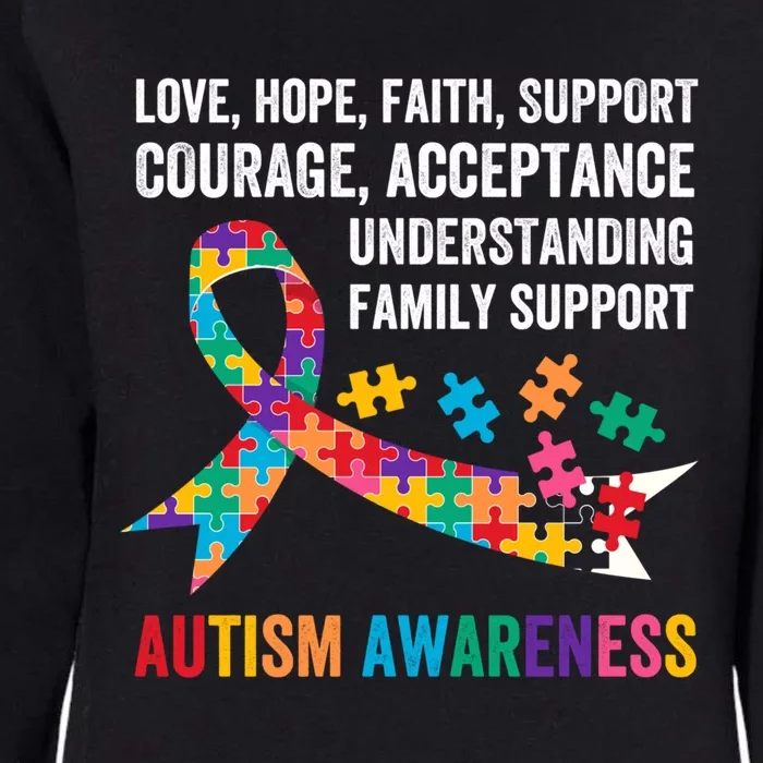 World Autism Awareness Day Month Acceptance Autism Rainbow Gift Womens California Wash Sweatshirt