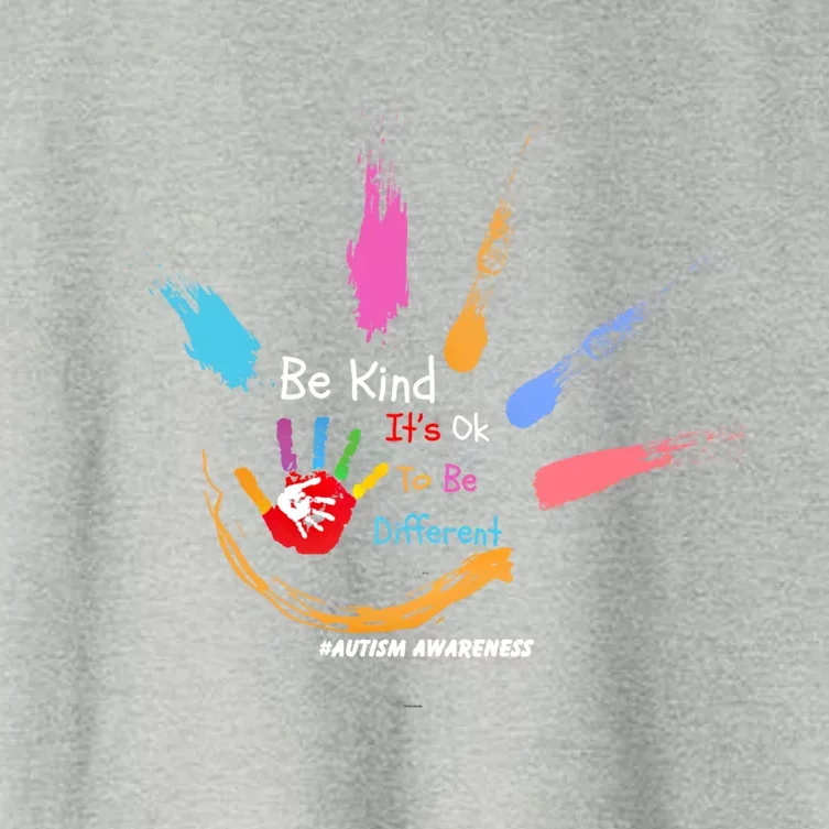 World Autism Awareness Day Be Kind ItS Ok To Be Different Gift Women's Crop Top Tee