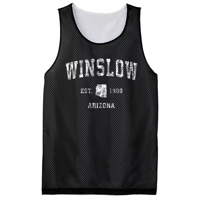 Winslow Arizona AZ Vintage Athletic Sports Mesh Reversible Basketball Jersey Tank