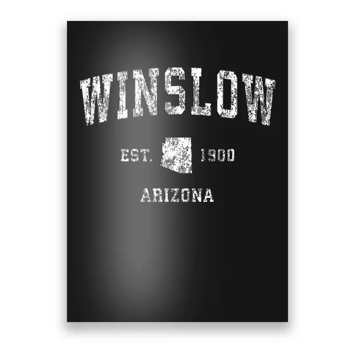 Winslow Arizona AZ Vintage Athletic Sports Poster