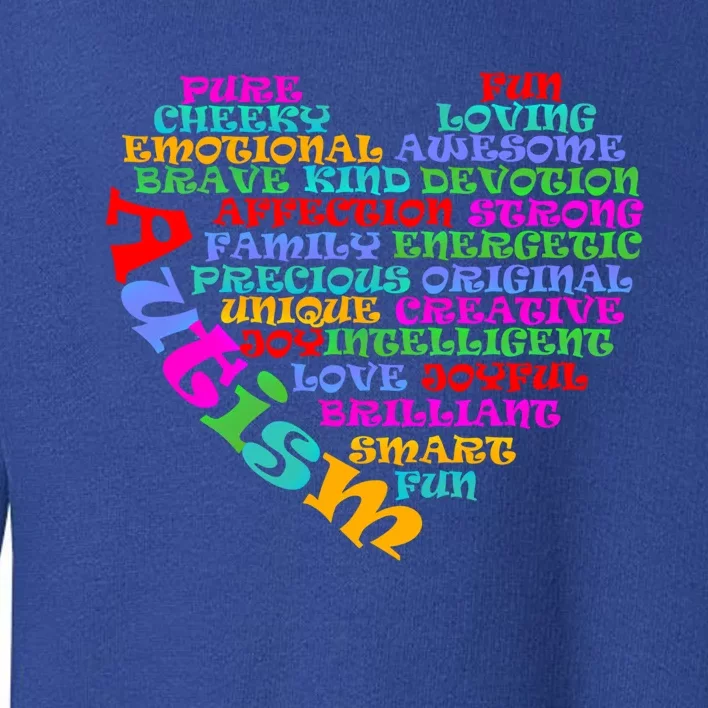 World Autism Awareness Day Support Family Funny Gift Toddler Sweatshirt