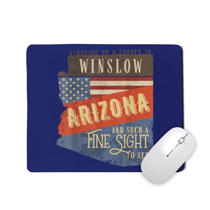 Winslow Arizona AZ US 66 Take It Easy Est. 1926 Mother Road Mousepad