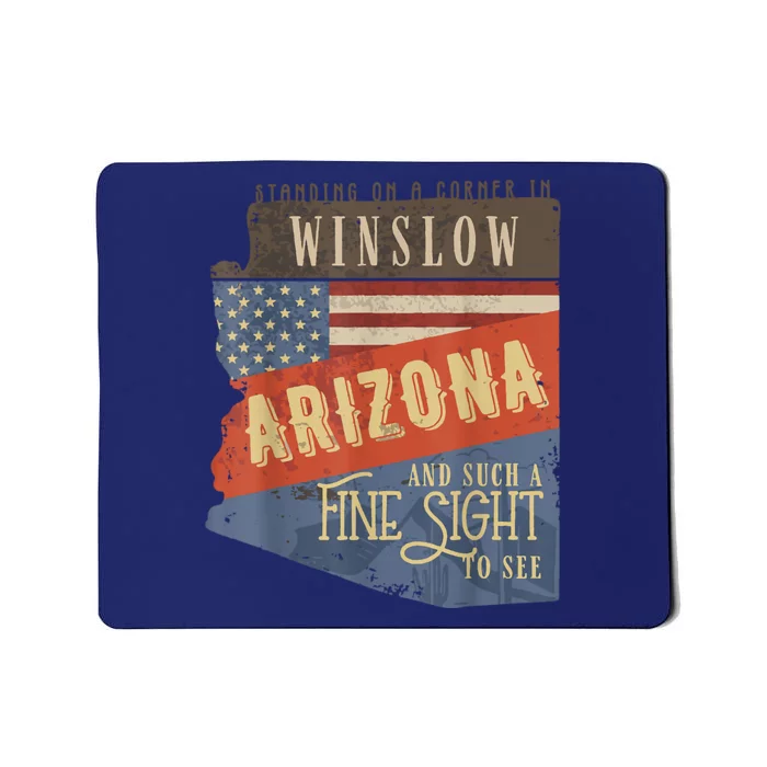 Winslow Arizona AZ US 66 Take It Easy Est. 1926 Mother Road Mousepad