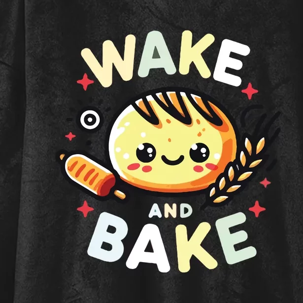 Wake And Bake Baking Hooded Wearable Blanket