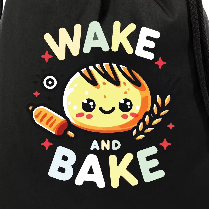 Wake And Bake Baking Drawstring Bag