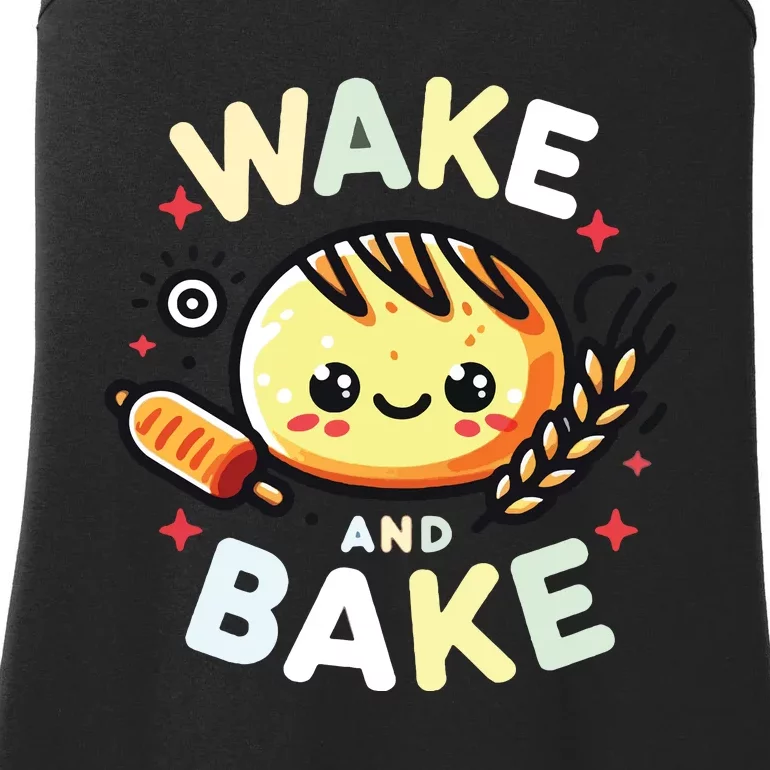 Wake And Bake Baking Ladies Essential Tank