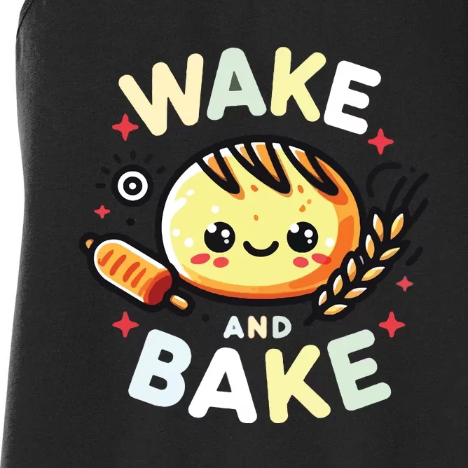 Wake And Bake Baking Women's Racerback Tank