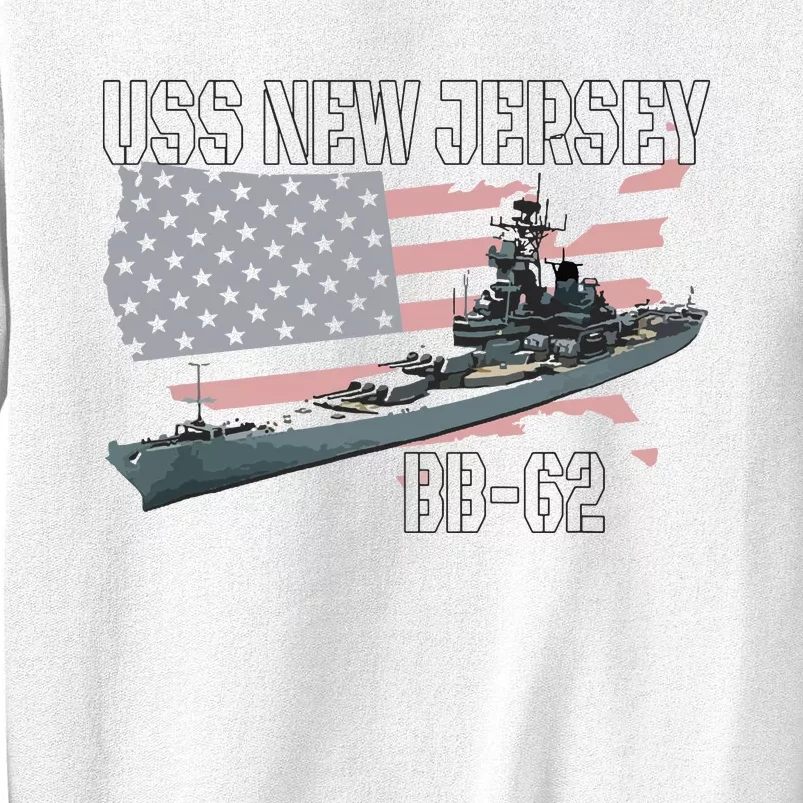 Ww2 American Battleship Uss New Jersey Bb62 Warship Veteran Sweatshirt