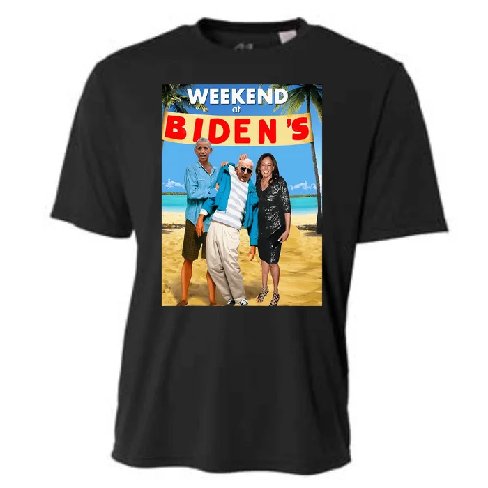 Weekend At BidenS Funny Cooling Performance Crew T-Shirt