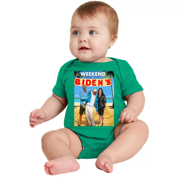 Weekend At BidenS Funny Baby Bodysuit