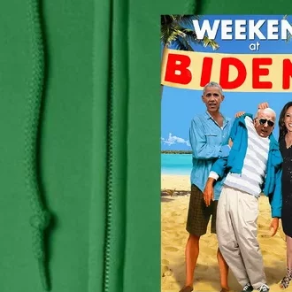 Weekend At BidenS Funny Full Zip Hoodie