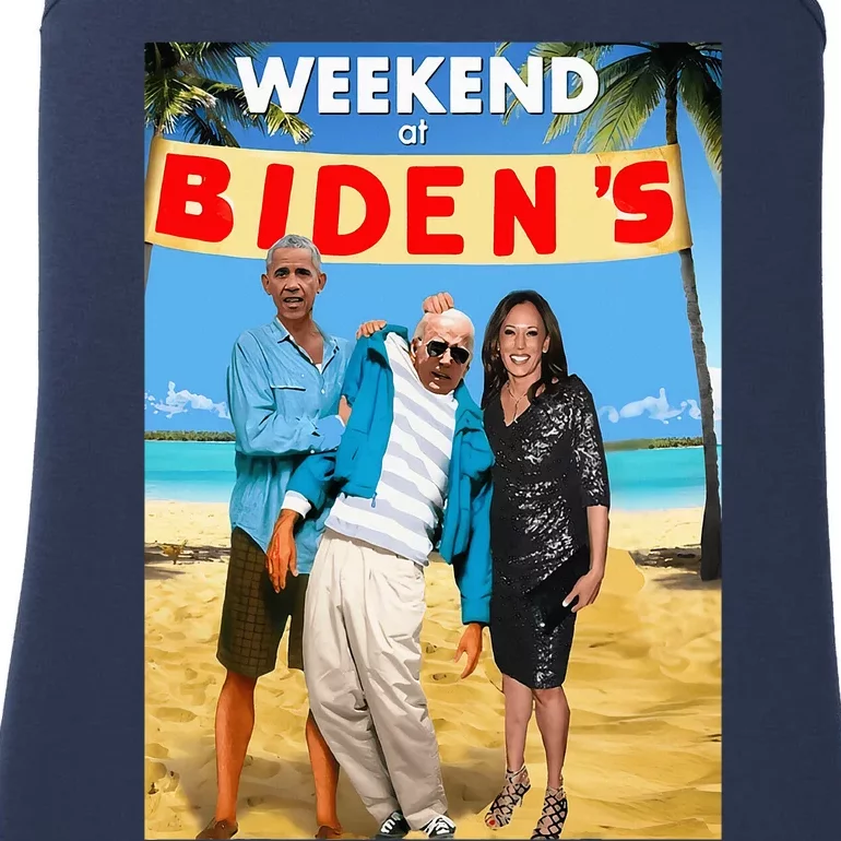 Weekend At BidenS Funny Ladies Essential Tank