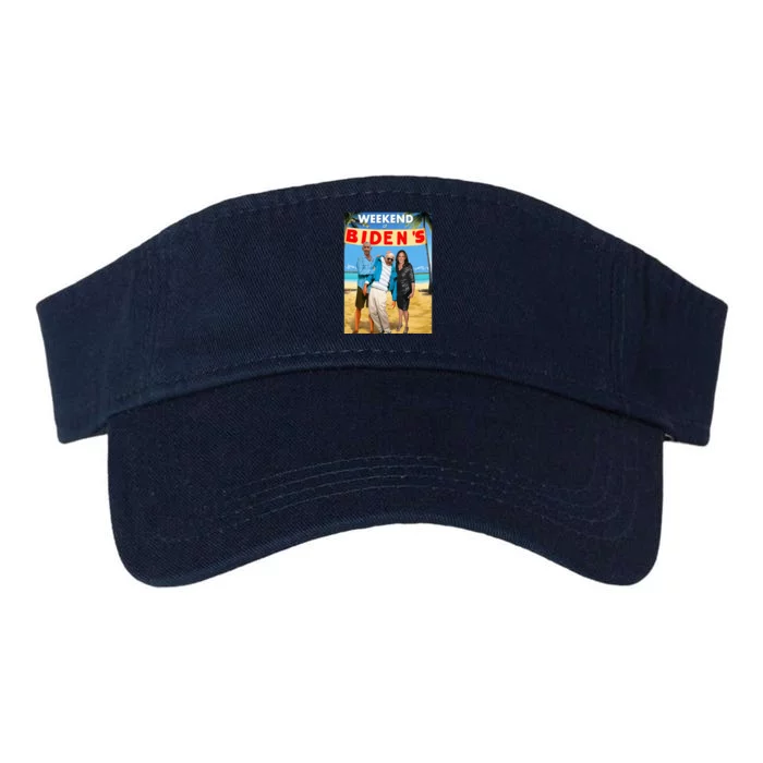 Weekend At BidenS Funny Valucap Bio-Washed Visor