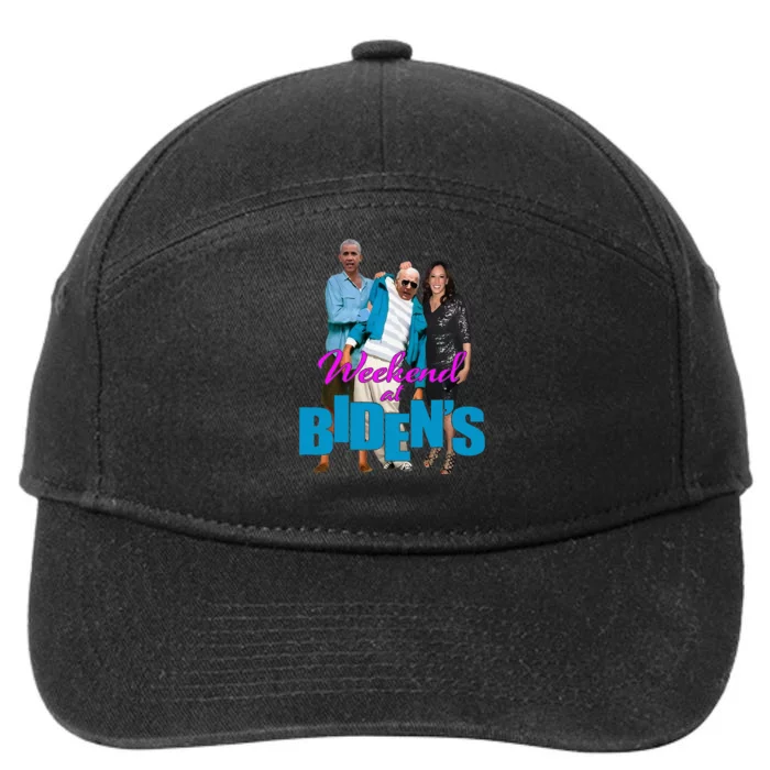 Weekend At BidenS 7-Panel Snapback Hat