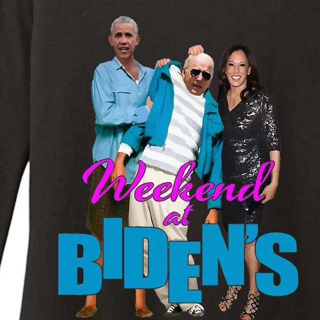 Weekend At BidenS Womens CVC Long Sleeve Shirt