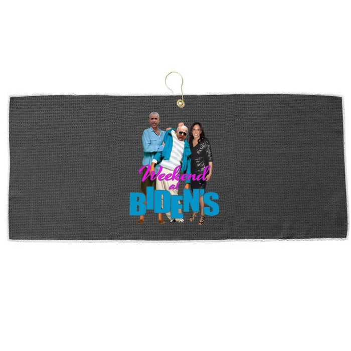 Weekend At BidenS Large Microfiber Waffle Golf Towel