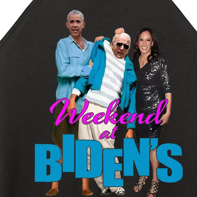 Weekend At BidenS Women’s Perfect Tri Rocker Tank