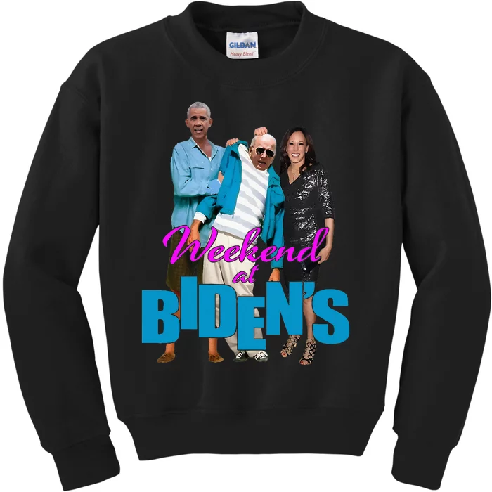 Weekend At BidenS Kids Sweatshirt