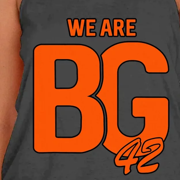 We Are Bg 42 Quote We Are Bg 42 Women's Knotted Racerback Tank