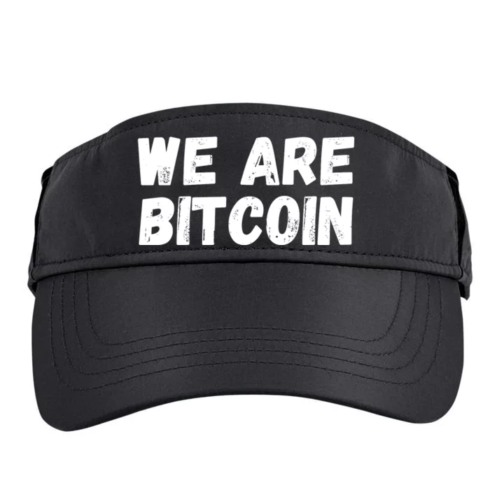 We Are Bitcoin, Crypto, Bitcoin, Blockchain, HODL, DeFi Adult Drive Performance Visor