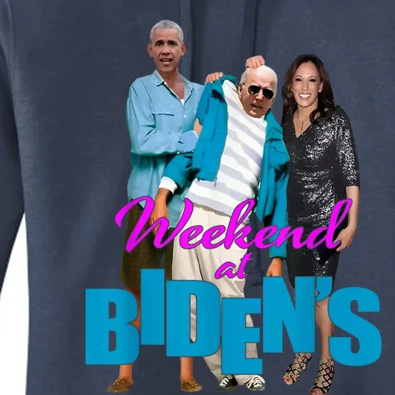 Weekend At Bidens Funny Women's Pullover Hoodie