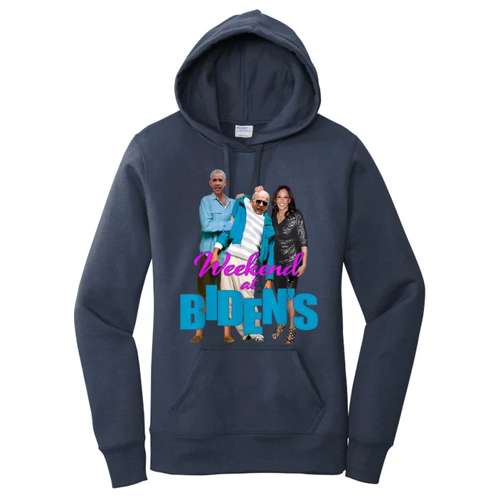 Weekend At Bidens Funny Women's Pullover Hoodie