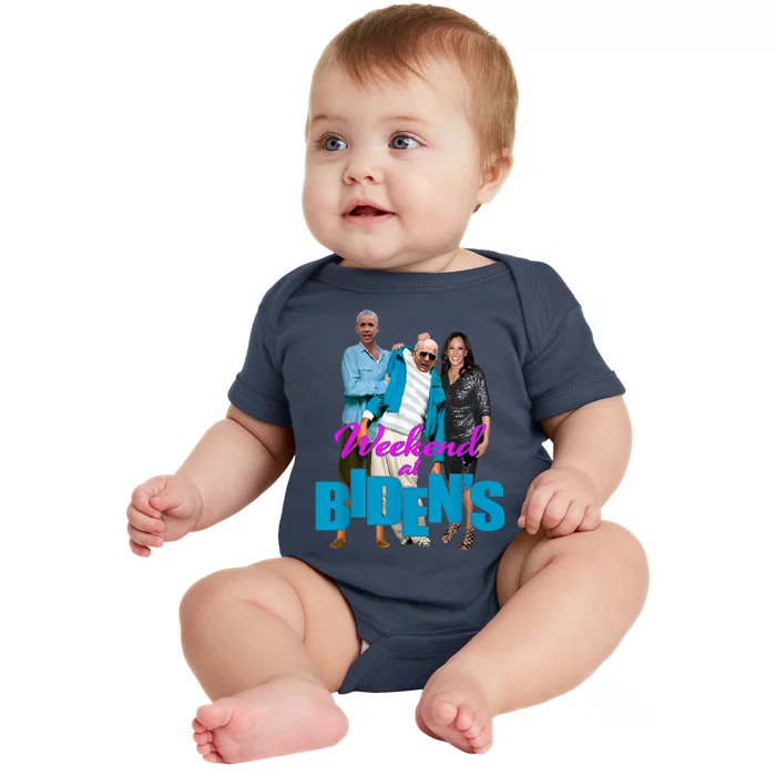 Weekend At Bidens Funny Baby Bodysuit