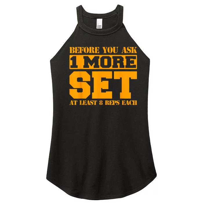 Weightlifter And Bodybuilder Statement Funny One More Set Women’s Perfect Tri Rocker Tank