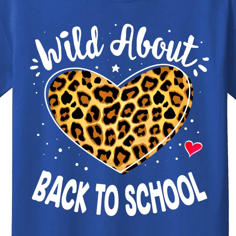 Wild About Back To School Leopard Squad Kindergarten Prefunny Giftk Cute Gift Kids T-Shirt