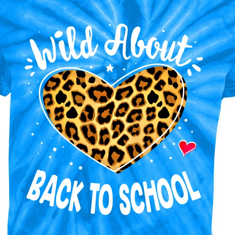 Wild About Back To School Leopard Squad Kindergarten Prefunny Giftk Cute Gift Kids Tie-Dye T-Shirt