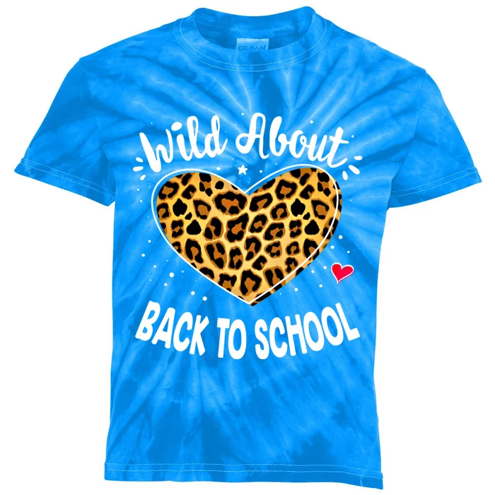 Wild About Back To School Leopard Squad Kindergarten Prefunny Giftk Cute Gift Kids Tie-Dye T-Shirt