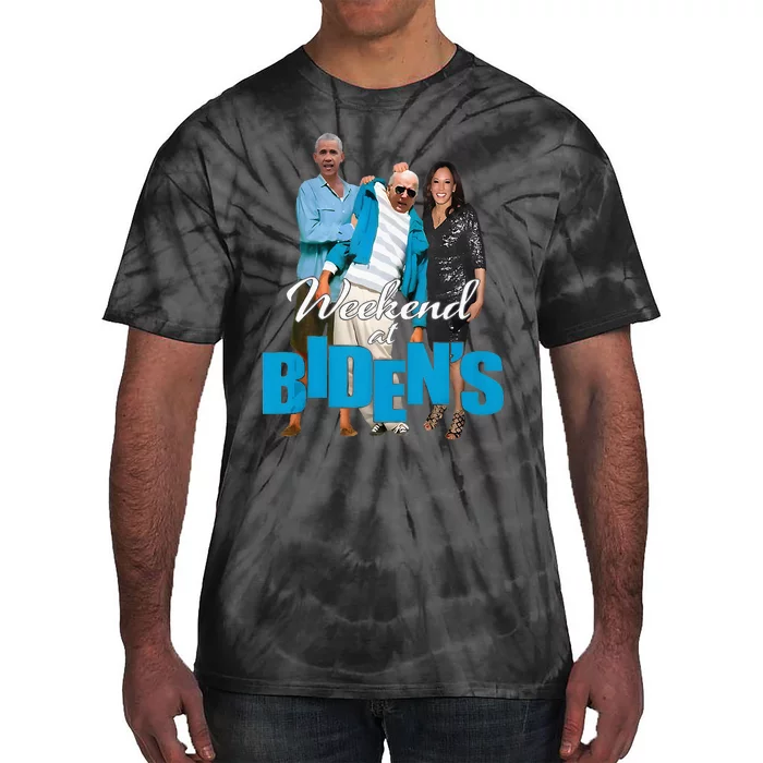 Weekend At BidenS Funny Tie-Dye T-Shirt