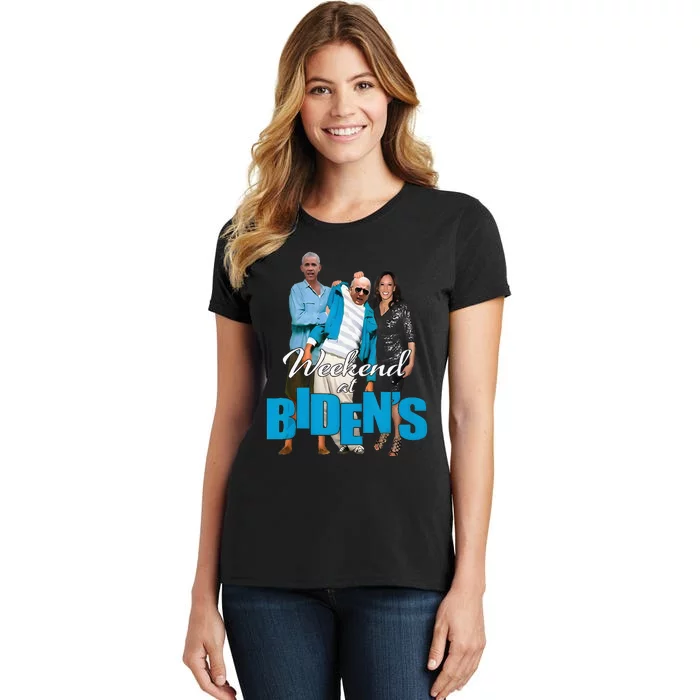 Weekend At BidenS Funny Women's T-Shirt