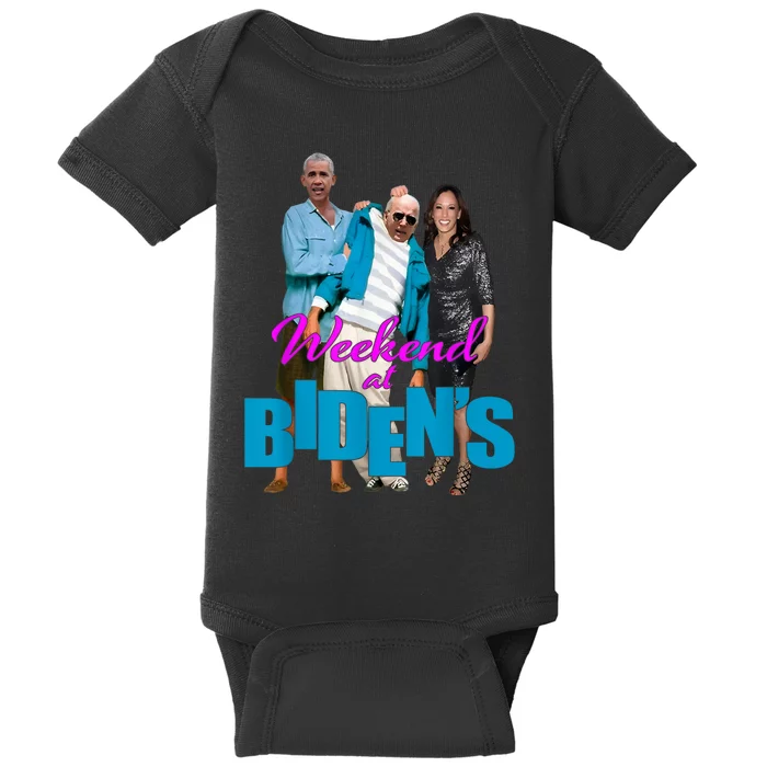 Weekend At BidenS Funny Baby Bodysuit