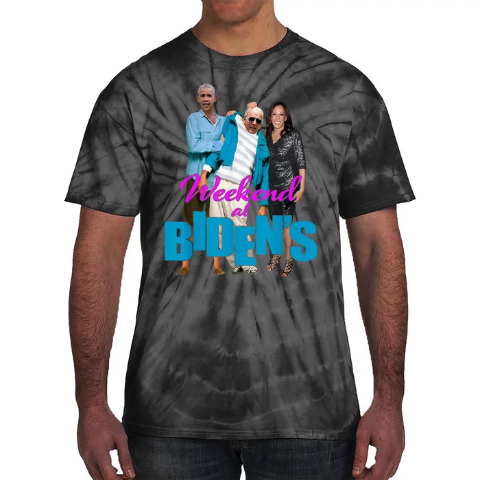 Weekend At BidenS Funny Tie-Dye T-Shirt