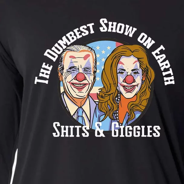 Weekend At Bidens Circus Trump Trump In Trump Time Cooling Performance Long Sleeve Crew