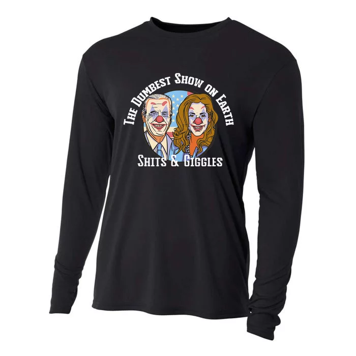 Weekend At Bidens Circus Trump Trump In Trump Time Cooling Performance Long Sleeve Crew