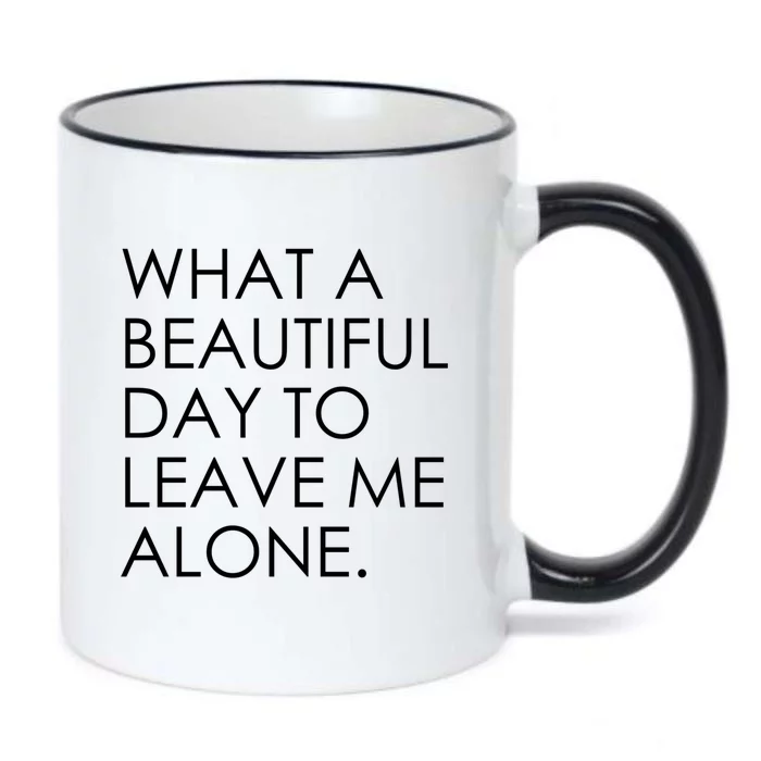 What A Beautiful Day To Leave Me Alone Cool Gift Black Color Changing Mug