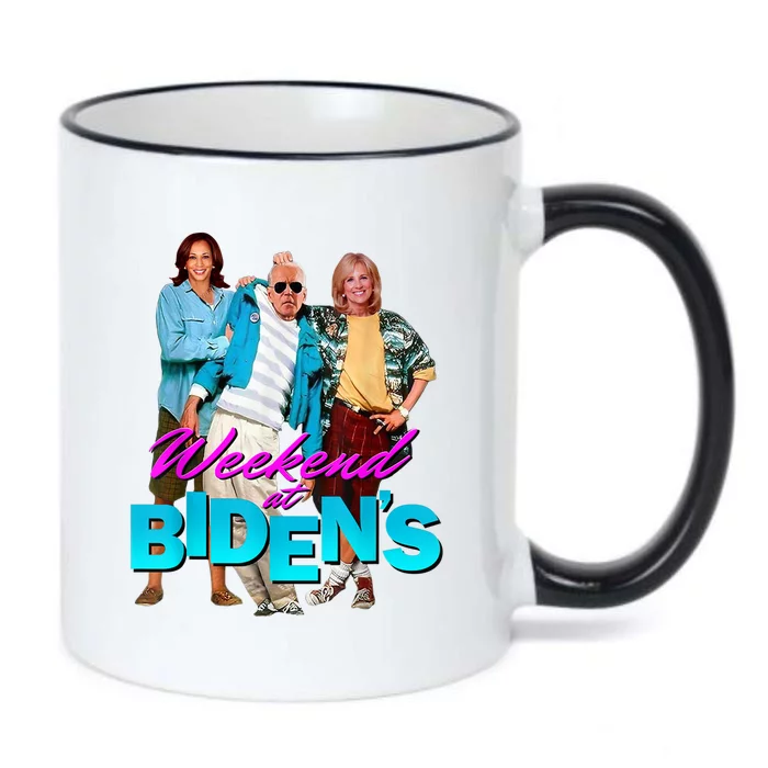 Weekend At Biden's Funny Black Color Changing Mug