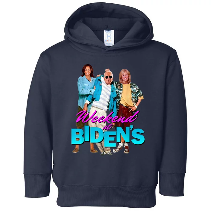 Weekend At Biden's Funny Toddler Hoodie