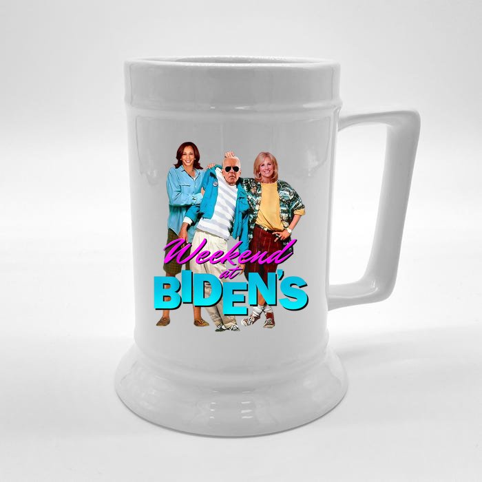 Weekend At Biden's Funny Front & Back Beer Stein