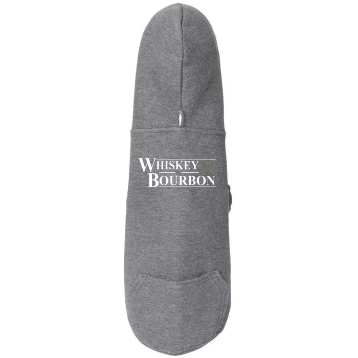 Whiskey And Bourbon 2024 Funny Election Doggie 3-End Fleece Hoodie