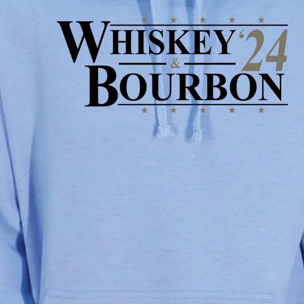 Whiskey And Bourbon 2024 Funny Election Unisex Surf Hoodie