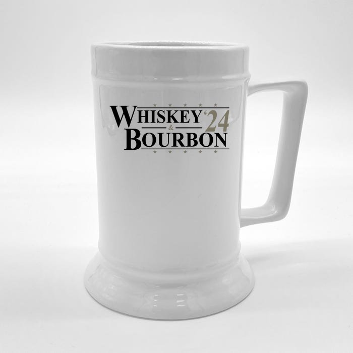 Whiskey And Bourbon 2024 Funny Election Front & Back Beer Stein