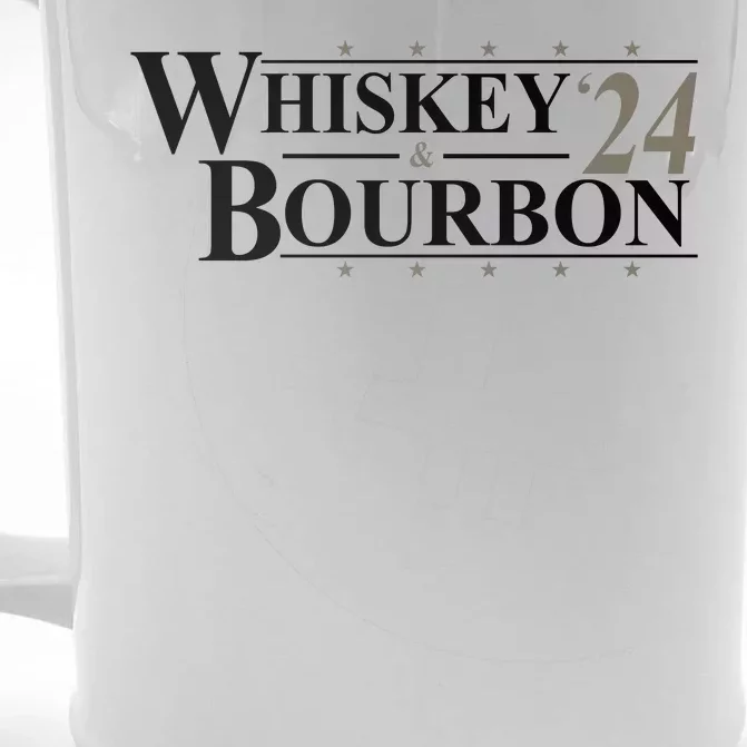 Whiskey And Bourbon 2024 Funny Election Front & Back Beer Stein