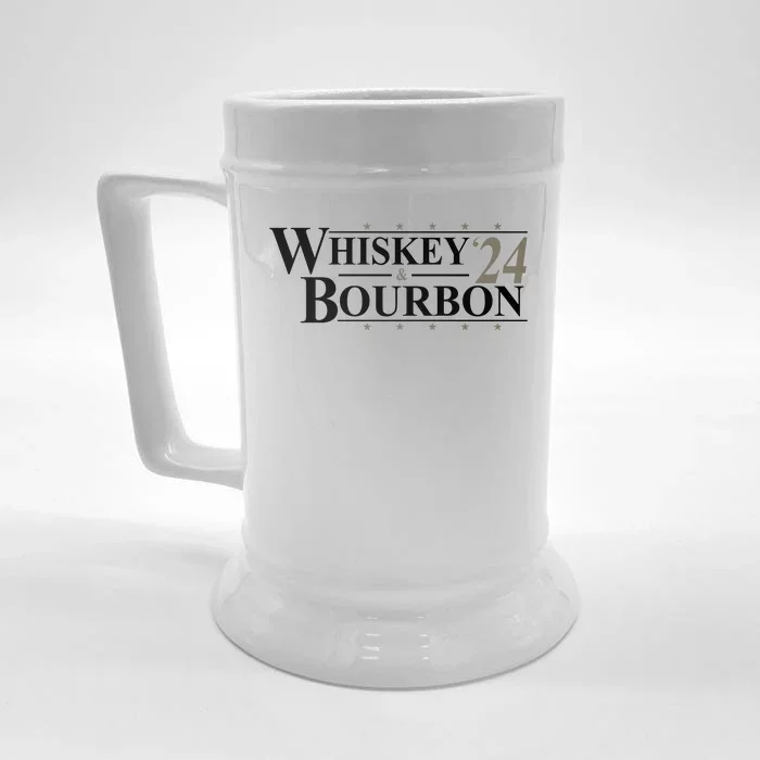 Whiskey And Bourbon 2024 Funny Election Front & Back Beer Stein