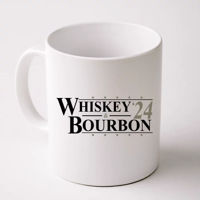 Whiskey And Bourbon 2024 Funny Election Front & Back Coffee Mug