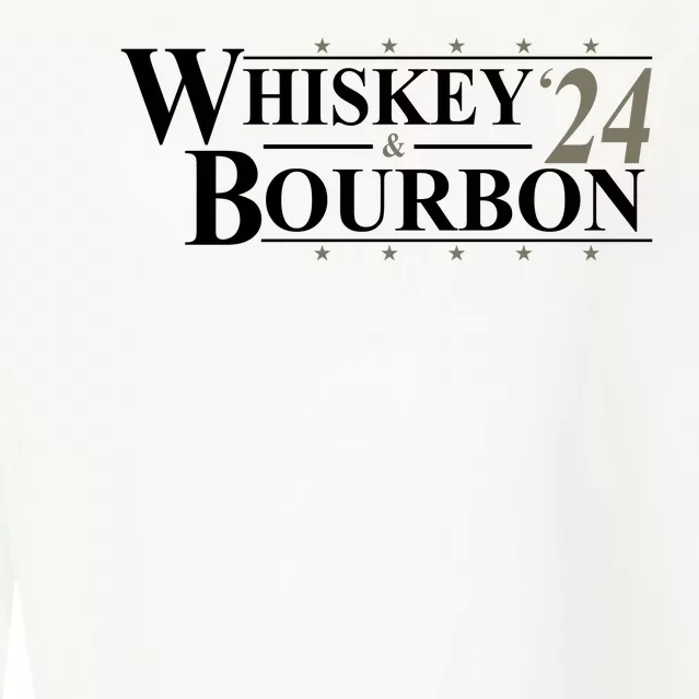 Whiskey And Bourbon 2024 Funny Election Cropped Pullover Crew